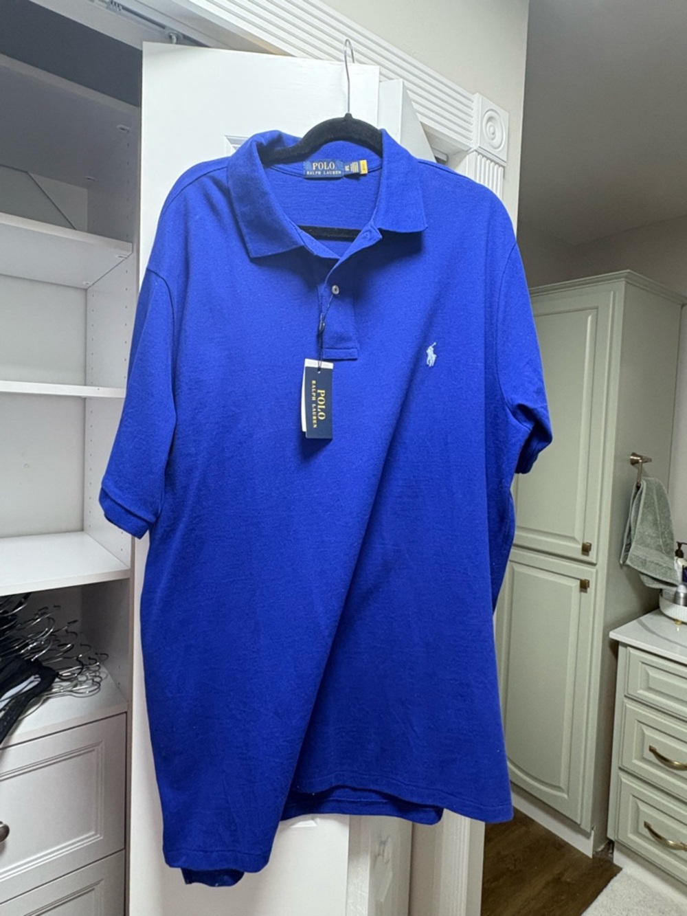 Ralph Lauren Men’s Royal Blue Polo Shirt with Pony Logo